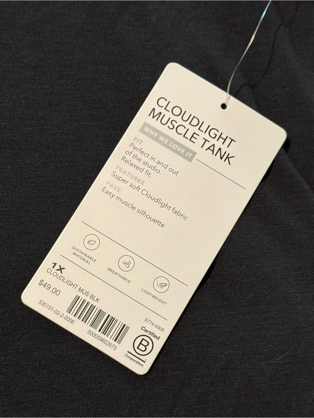 Athleta Black Sleeveless Muscle Tank Top - Picture 4 of 4